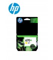 CARTUCHO TINTA HP 670XL YELLOW (CZ120AL) 9ML