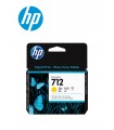 CARTUCHO TINTA HP 712A YELLOW (3ED69A)