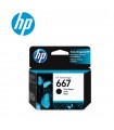 CARTUCHO TINTA HP 667 BLACK (3YM79AL) 2ML