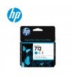 CARTUCHO TINTA HP 712A CYAN (3ED67A)