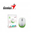 MOUSE INALÁMBRICO GENIUS RECARGABLE MICROTRAVELER WHITE/GREEN 9000R