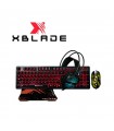 COMBO TECLADO + MOUSE + AURICULAR + PAD XBLADE ASSASSIN X KIT 4 EN 1- GXB-KMHP409