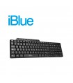 TECLADO USB IBLUE MULTIMEDIA BLACK - 79013M-BK