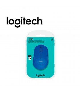 MOUSE INALÁMBRICO LOGITECH ERGONOMICO AZUL M280