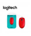 MOUSE USB LOGITECH M110 SILENT RED (910-005492)