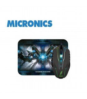 PAD MOUSE MICRONICS + MOUSE GAMER PREDATOR MIC MT1807