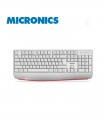 TECLADO MULTIMEDIA USB MICRONICS BENETTON WHITE MIC K601W