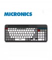 TECLADO MULTIMEDIA BT RECARGABLE  MICRONICS QUANTUM  3 MIC K600-3M