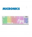 TECLADO MULTIMEDIA USB LED MICRONICS NEON + WHITE K709W